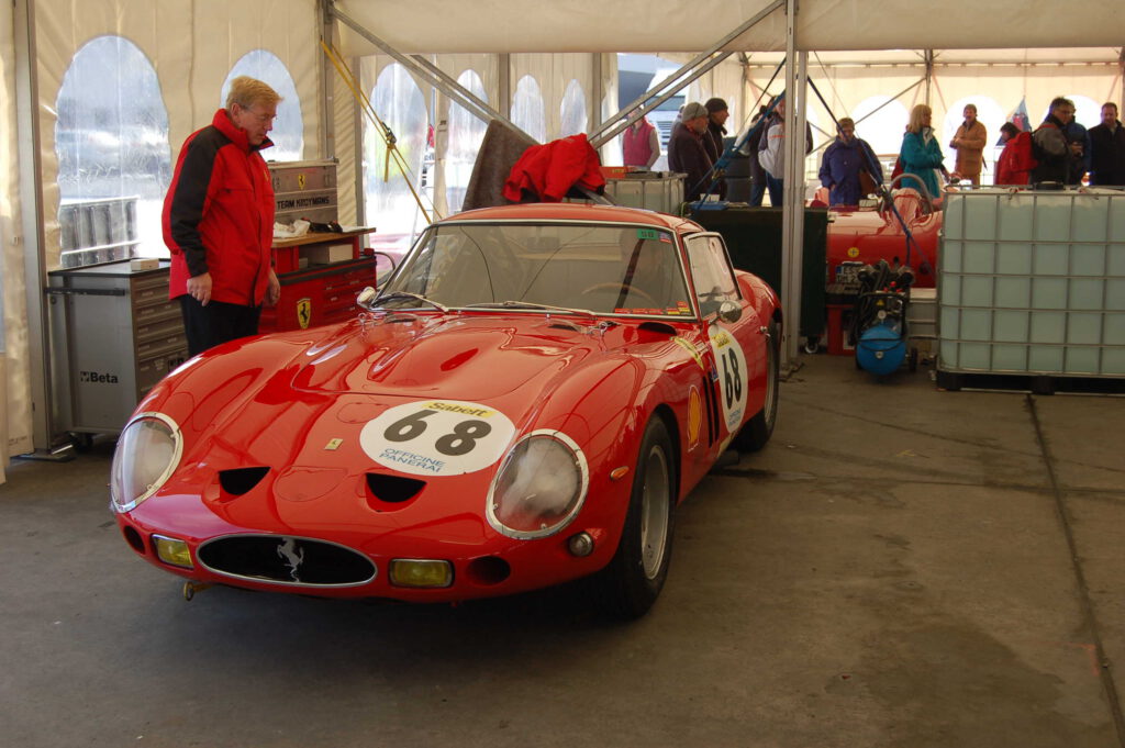 Ferrari 250 GTO 4757GT in a Tent at the 2008 Ferrari Racing Days Nürburgring this car is the Ex-Kryomans 