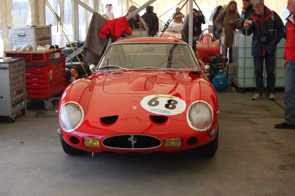 Ferrari 250 GTO 4757GT in a Tent at the 2008 Ferrari Racing Days Nürburgring this car is the Ex-Kryomans